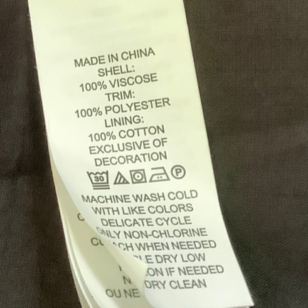 KATE SPADE BLACK EMBROIDERED LACED FULLY LINED TIERED MIDI VISCOSE WOMAN… - Picture 10 of 11